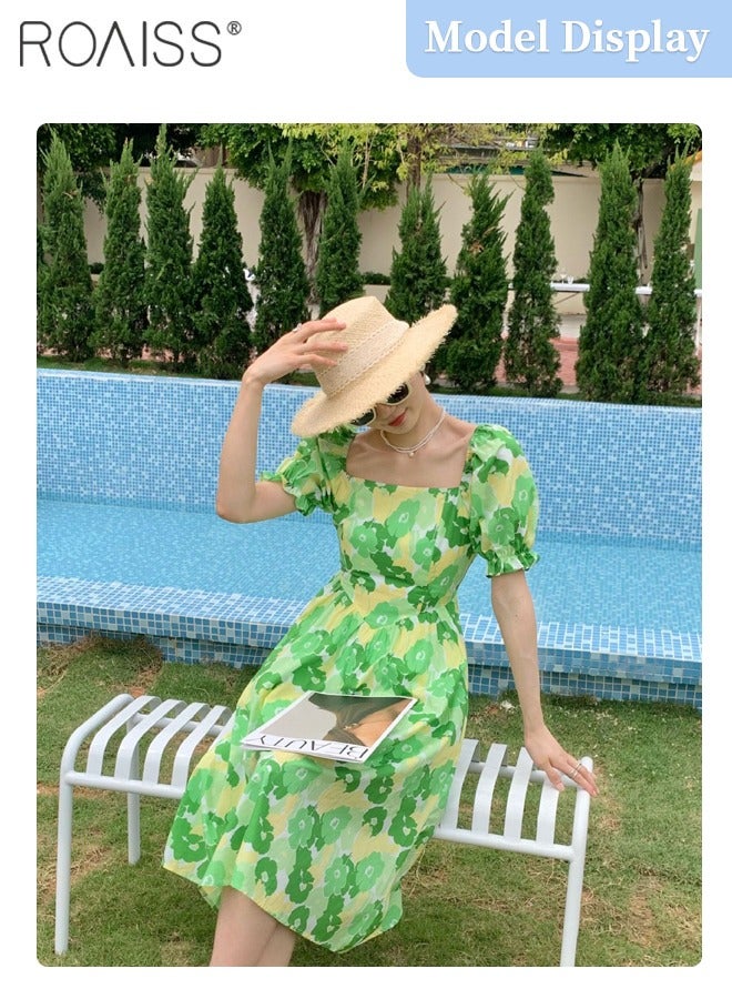 Lace Strappy Flat Straw Hat for Women Summer Beach Hat Vacation Sunshade Sunscreen Woven Hat with Chin Strap Fashion Accessories