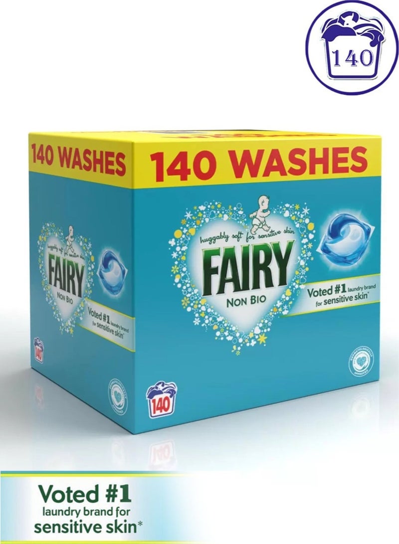 Non-Bio 140 Washes Professional Detergent Washing Powder For Tough Stain Removal And Whitening