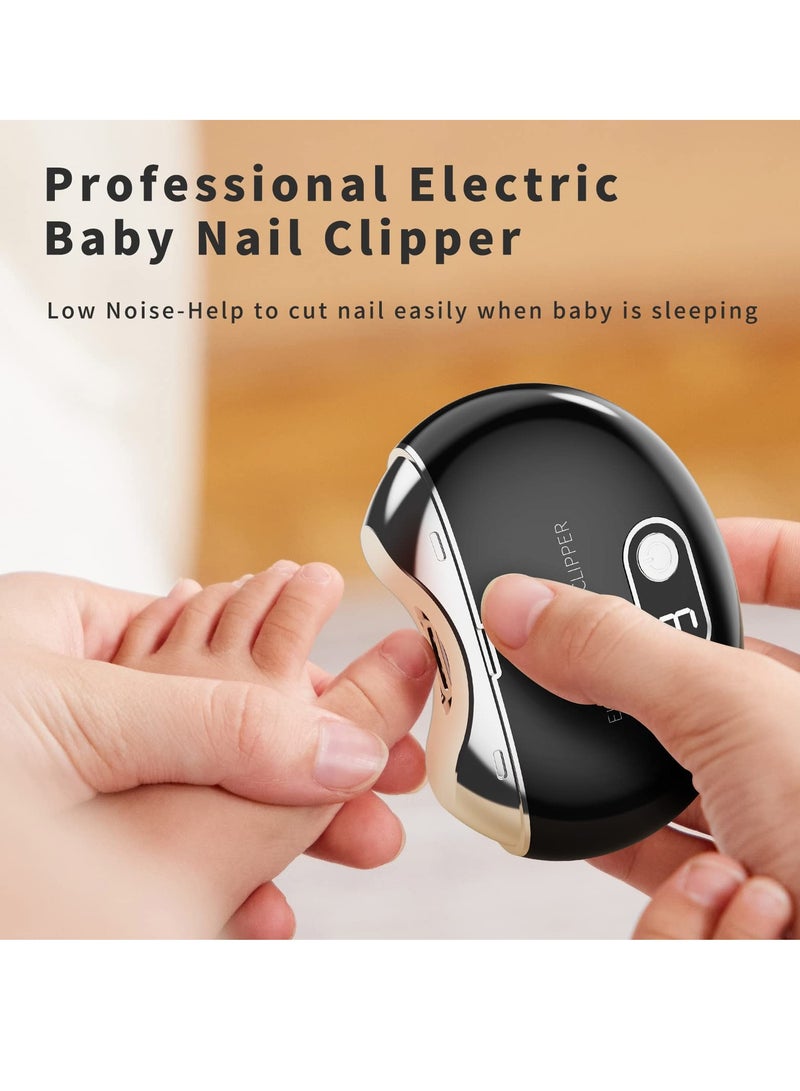 Automatic Nail Clipper, Electric Nail Clippers Automatic Safety Fingernail Cutter and Filer Rechargeable Nail Trimmer Nail Scissors Gift for for Adults Seniors Infant Baby Kids Men Women