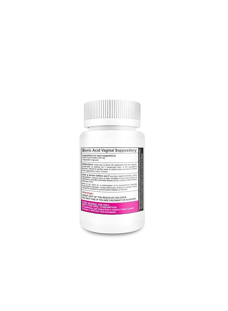 Boric Acid Suppositories Intimate Health Support