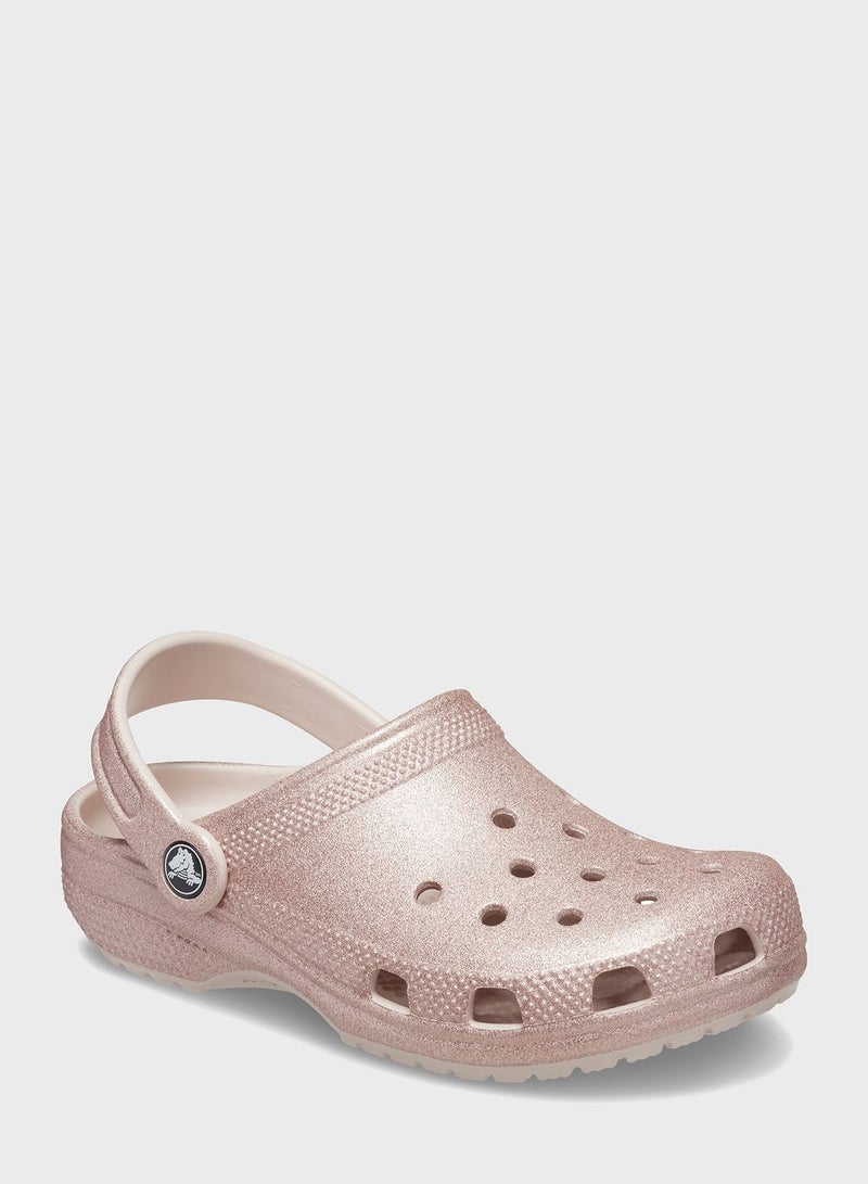 Kids Classic Glitter Clog Sandals