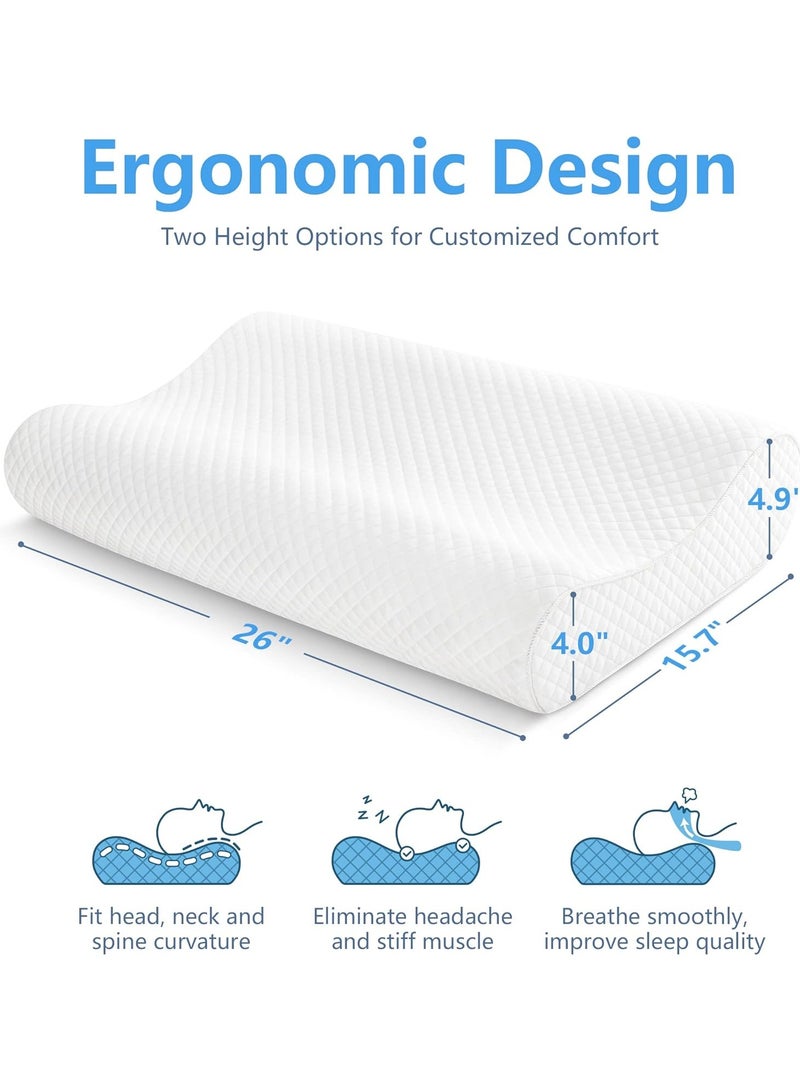 Generic Medical Cervical Sleeping Orthopedic Memory Foam Ergonomic Contour Pillow For Neck And Shoulder Support Pain Relief