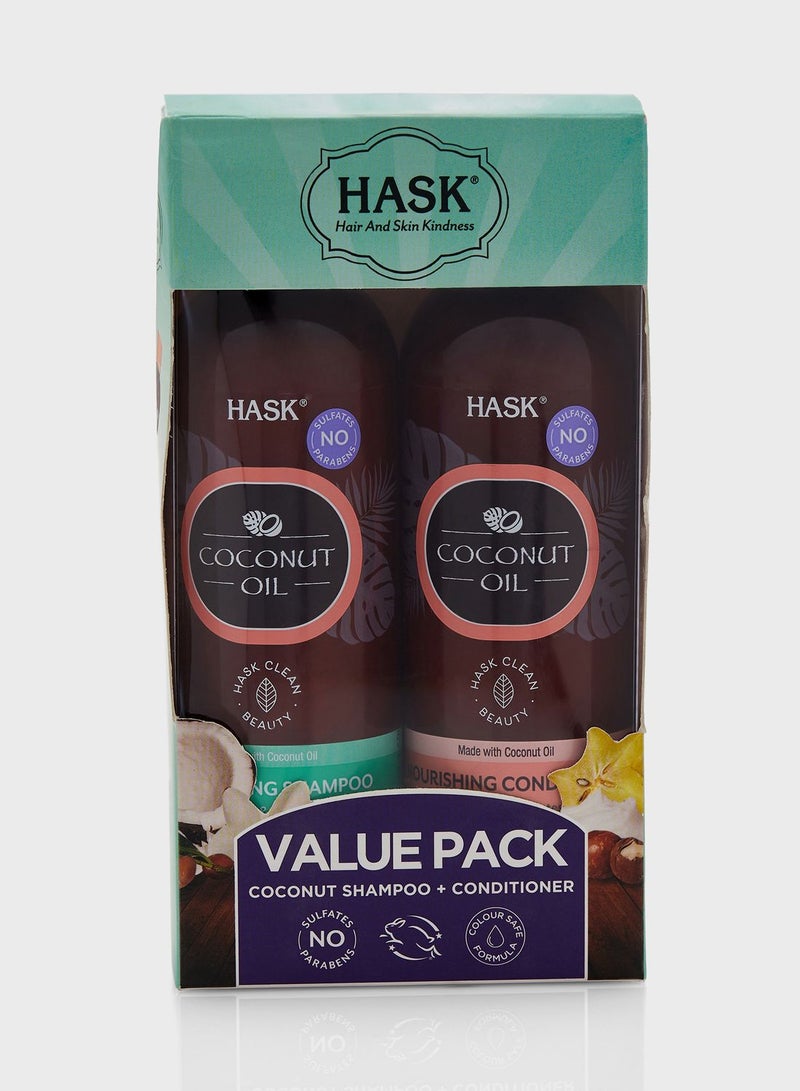 Coconut Shampoo 355Ml & Conditioner 355Ml X2 Value Pack