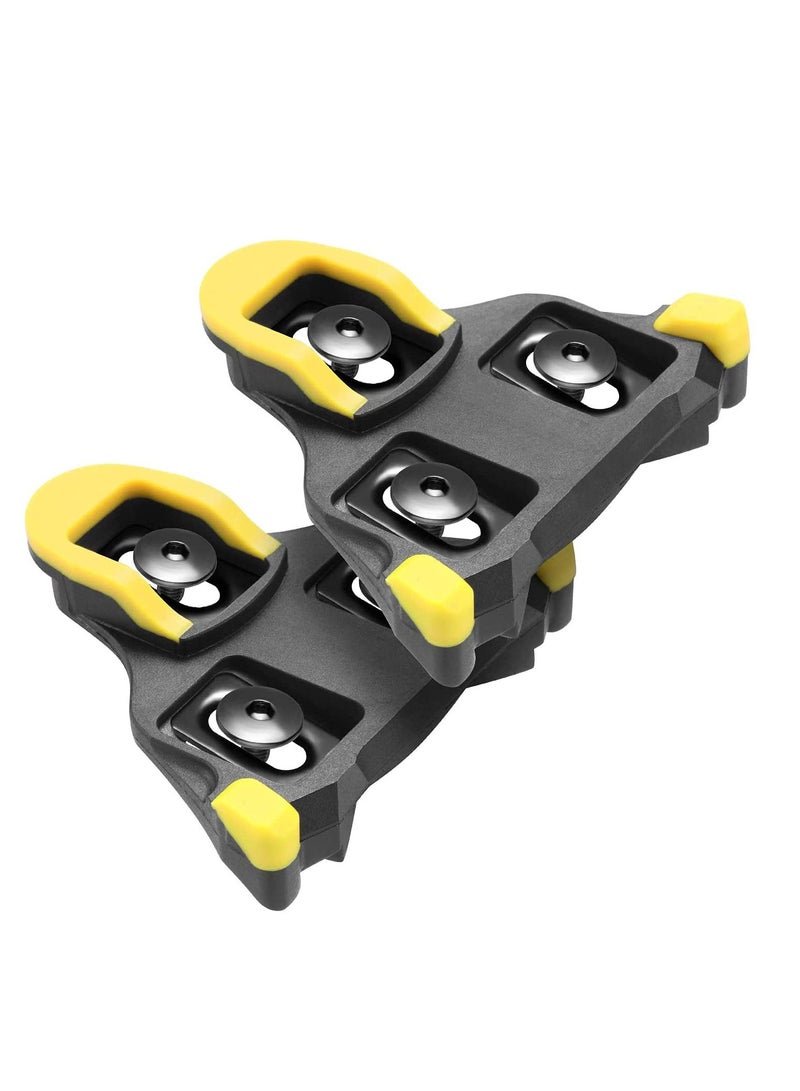 Road Bike Cleats Compatible with Shimano Speed-SL SM-SH10 SH11 SH12 Cleats- Indoor Outdoor Cycling Pedals Cleat & Bicycle Clips Set, Bike Cleats and Covers Set , Cycling Equipment