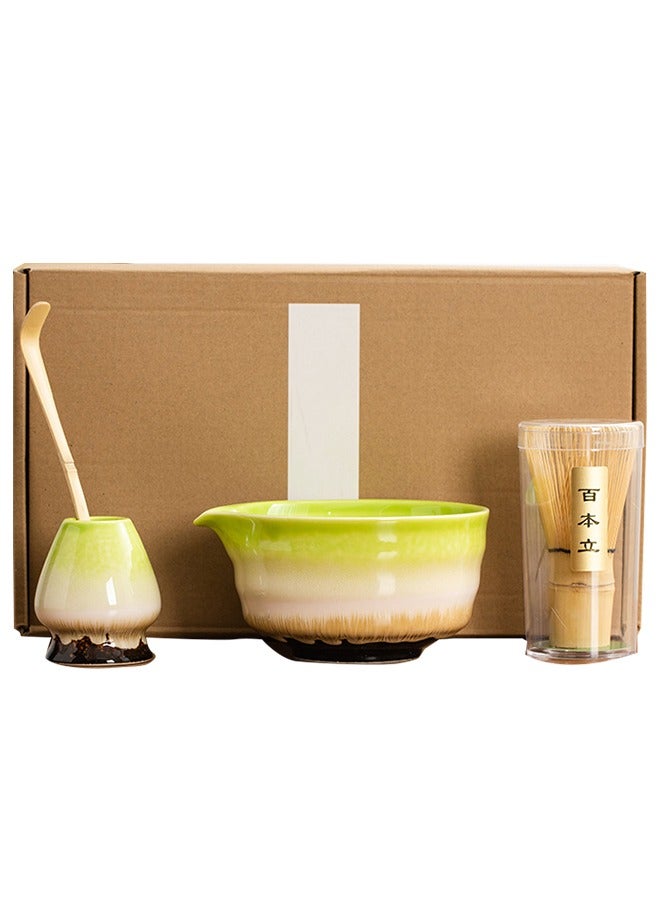 4-Pcs Matcha Kit Set， Japanese Tea Making Tools