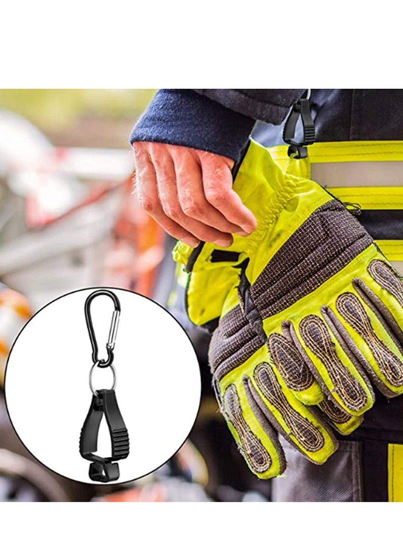 6 Pack Glove Clips for Work Glove Holders,Glove Belt Clip With Metal Carabiners,Easy to Wear Glove Clip, Tools, & Towel Holder, Ideal for Men Safety Construction Worker Guard Labor