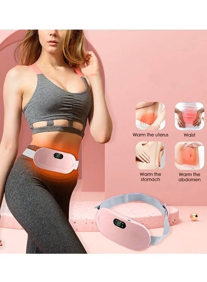 Menstrual һеаtiпɡ Pad Smart Warm Palace Belt Relief Waist Pain Cramps Vibrating Abdominal Mаѕѕаɡеr Electric Waist Belt Device