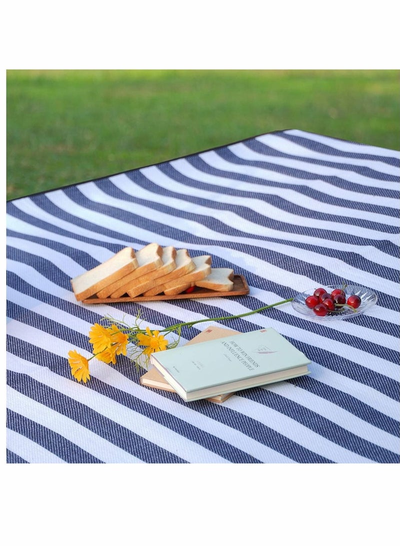 Picnic Blanket Beach Blanket Outdoor Blanket Large Pu Portable Picnic Mat 59''x79'' Waterproof Picnic Blanket - 3 Layered Foldable Outdoor Picnic Mat Perfect for Park, Beach, Grass/Water Resistant