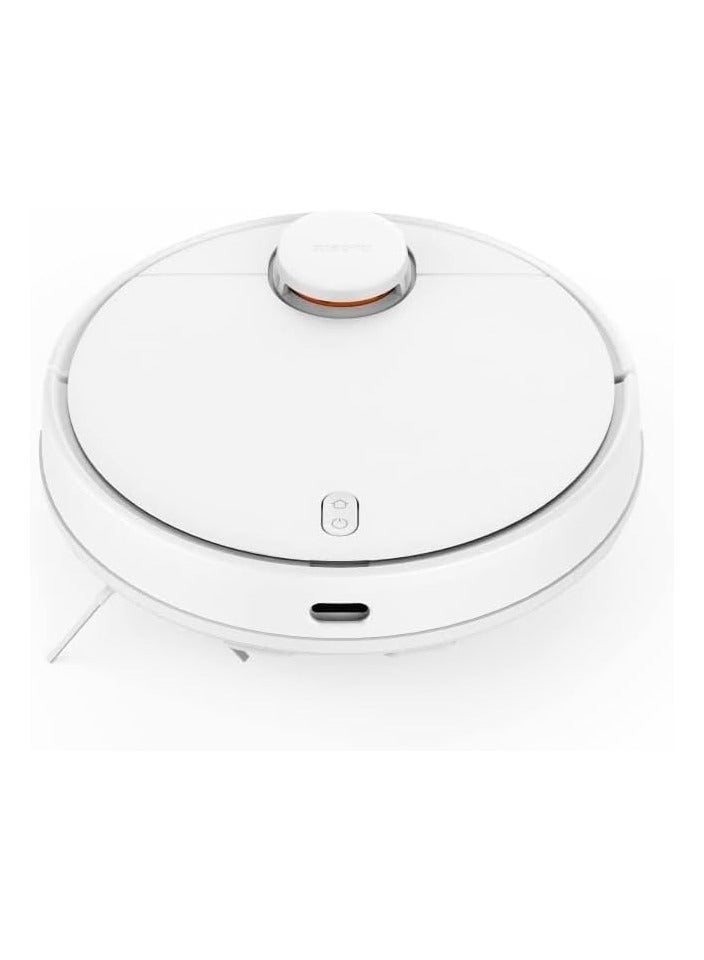 Robot Vacuum S10 Laser Navigation, Raised LDS Sensor With 360-Degree Detection Range, 4000 Pa* Powerful Suction Fan Blower, 3200 mAh Large Battery Capacity 45 W B106GL White