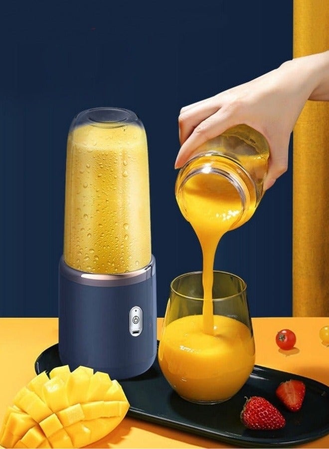 Wireless Rechargeable Portable Electric Juicer with 2 Juice Cups for Smoothies and Shakes