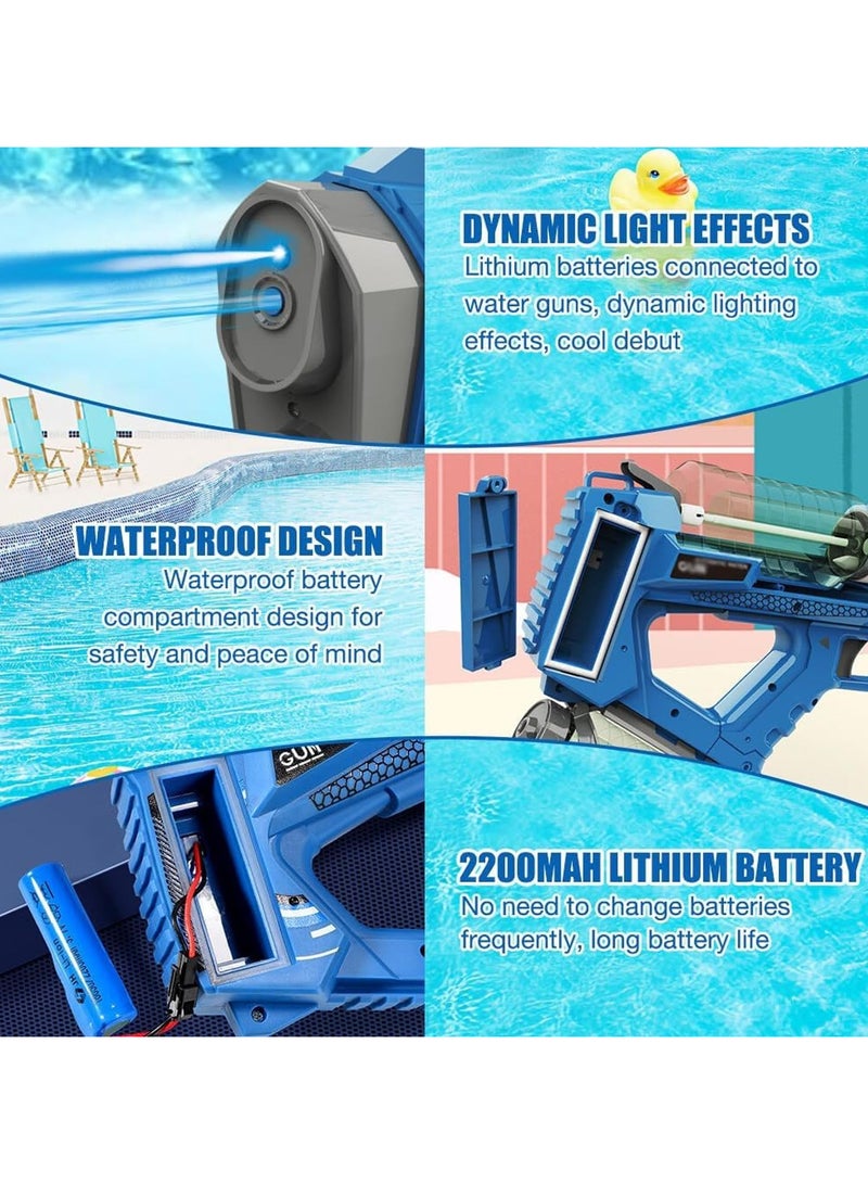 Electric Water Gun, Water Pistol,Water Guns Powerful Long Distance 10 Meters Range, Water Pistols for Kids Adults, Automatic Watergun Water Blaster Toys for Summer Pool Beach Party,750ml