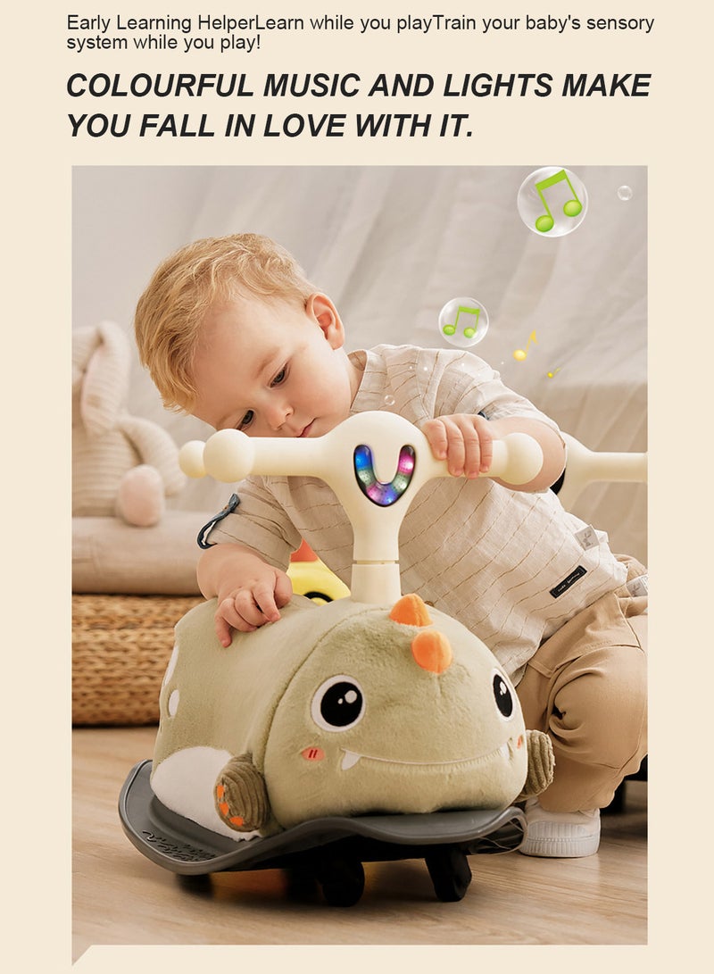 Children's Twisting Car Plush Toy Car Men and Women Baby Lights Music Rocking Horse Indoor Yo-Yo Customised 47*38*27cm