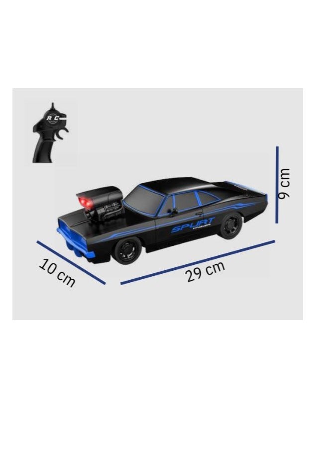 BLUE USB MUSCLE CAR WITH REMOTE CONTROL