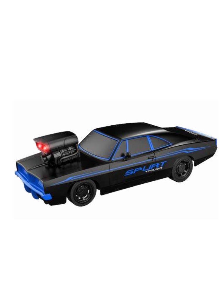 BLUE USB MUSCLE CAR WITH REMOTE CONTROL