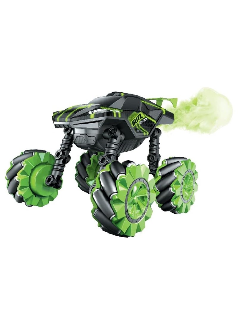 Nitro2GO Remote Control LampLight Car,RC Stunt Car with LED,with Double Sided 360 Degrees Tumbling and Rotating, 2.4GHZ Remote Control Toy Car for Boys and Girls 3-8