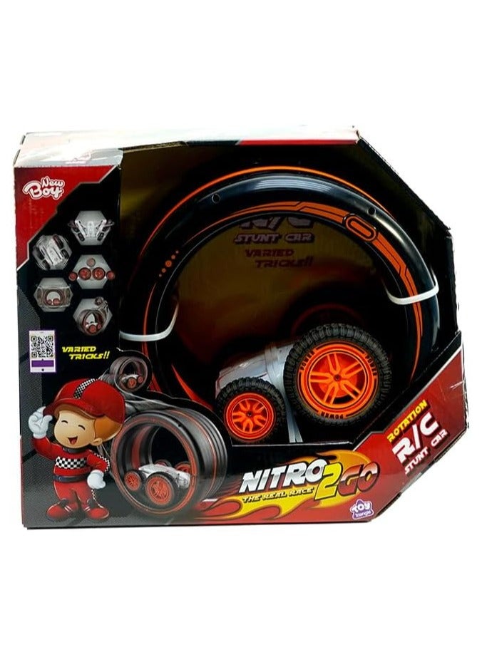 Nitro2Go RC Rotation Stunt Car with Remote control Stunt Toy for boys with age 3, Inbuild Music