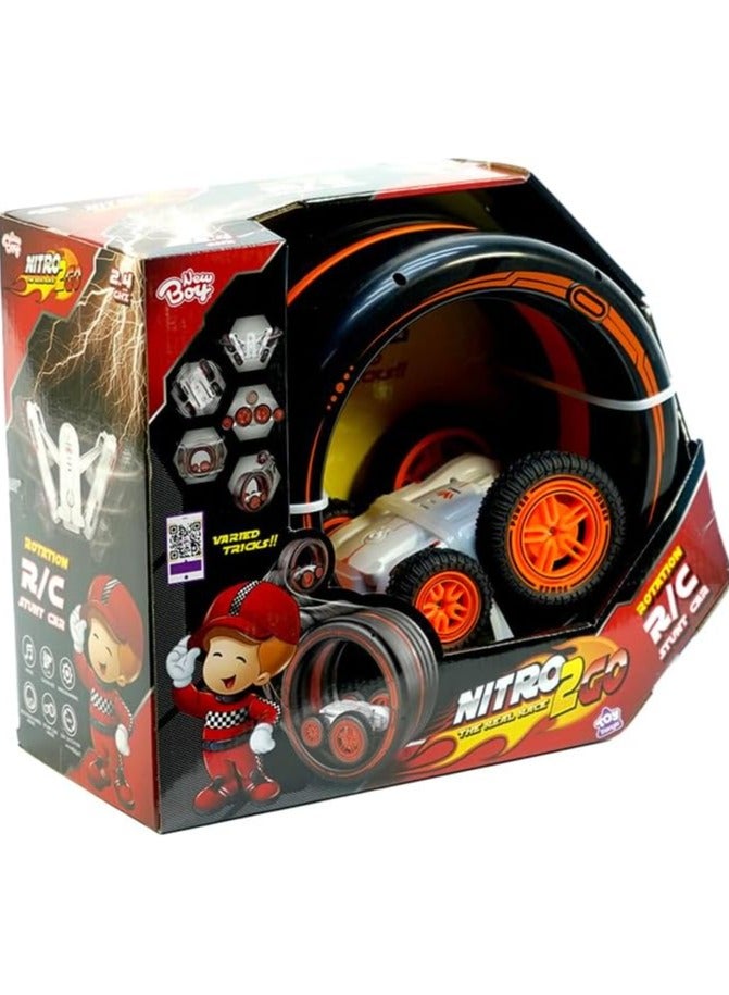 Nitro2Go RC Rotation Stunt Car with Remote control Stunt Toy for boys with age 3, Inbuild Music