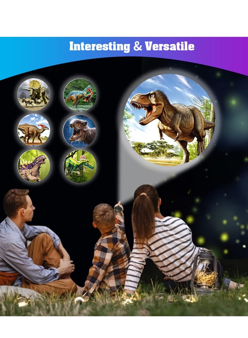 Watch with 24 Kinds of Dinosaur Projection Pattern Cartoon Children Digital Dinosaur Watch Toy for Boys and Girls Children Toy Watches with Cover Adjustable Date and Time Projector Watch