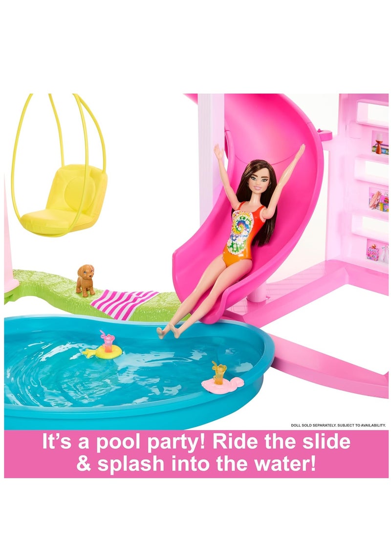 Barbie Dreamhouse Pool Party Doll House HMX10