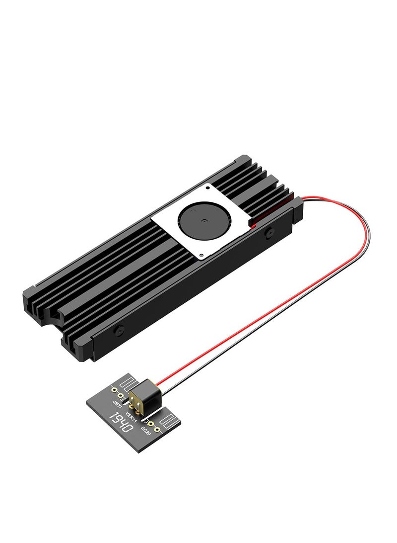 M.2 Heatsink for NVME 2280 SSD - Supports Single/Double Sided M.2 SSD Cooling with Thermal Silicone Pads. Cooler for Computer, PC, for PS5. Ideal for PCIe NVME or NGFF SATA M.2 SSD Installation