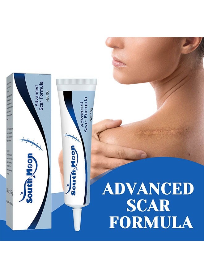 Advanced Formula Scar Gel，Scar Repairing Gel，Helps Soften And Smooth Raised Scars Skin Care Gel, Reduces Discolouration, Redness, Pain and Discomfort of Scars 15g