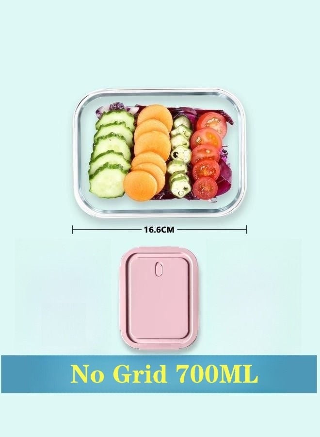 3- Piece Microwave Heating Glass Lunch Box Glass Bowls 1000ml, 960ml, 700ml with Insulation Bag