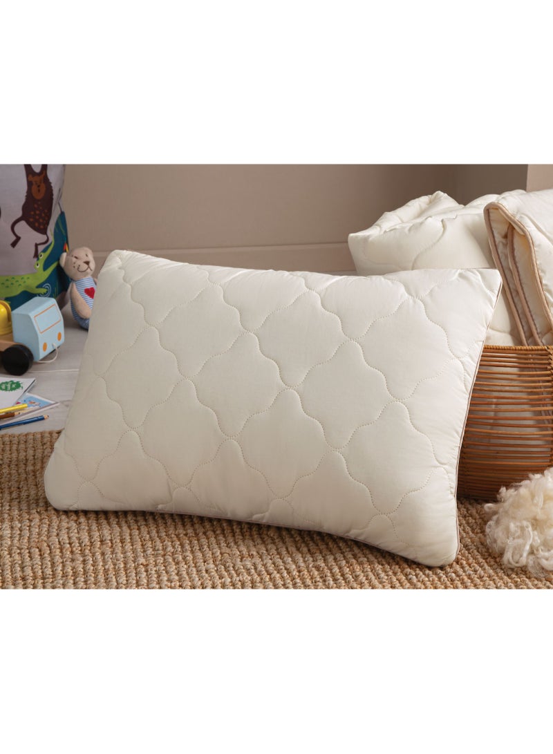Superwashed Wool Baby Pillow - Hypoallergenic, Breathable, and Soft Wool Pillow by Yataş Bedding for Newborns and Infants