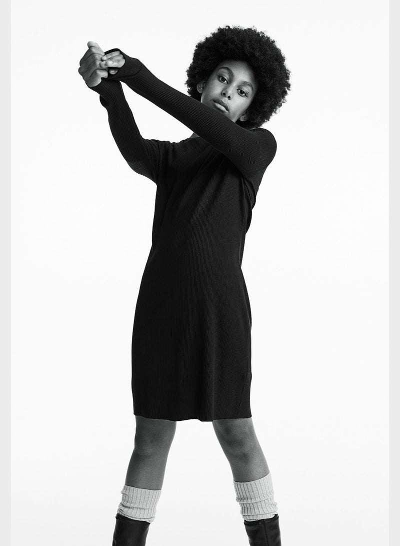 Youth Ribbed Midi Dress