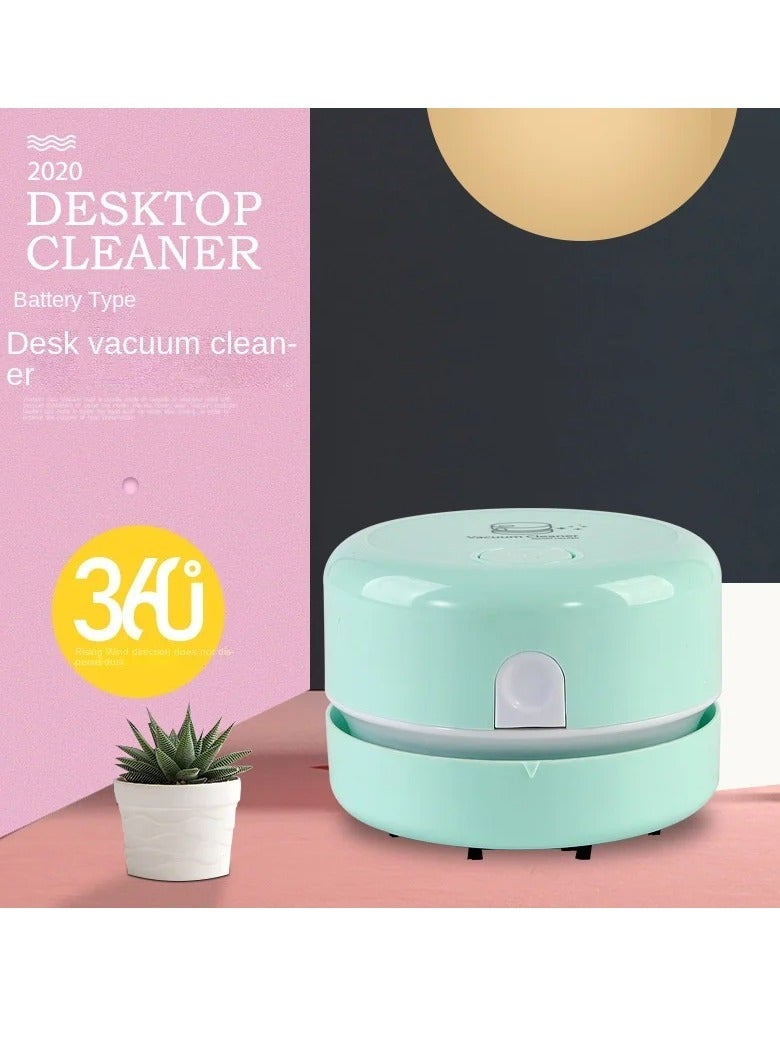 Mini Desktop Vacuum Cleaner, Portable Vaccum Table Dust Sweeper, Tabletop Crumb Desk Dust Cleaner, Silent Efficient Cordless Handheld Cleaner For Table Keyboard Car, (1pc Pink)