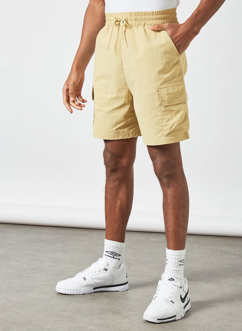 Basic Cargo Shorts Beige