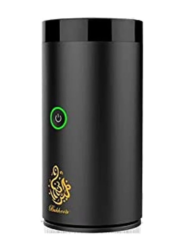 Arabian Electronic Aromatherapy Incense Burner, Rechargeable USB Type C Portable Electric Incense Burner Black 14x7x7cm