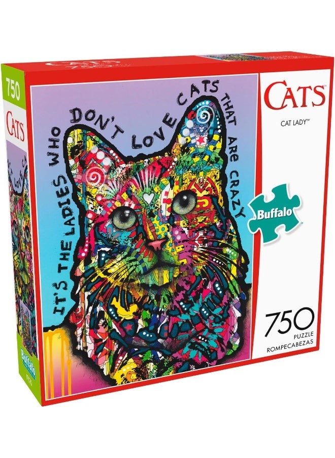 Buffalo Games - Cat Lady - 750 Piece Jigsaw Puzzle