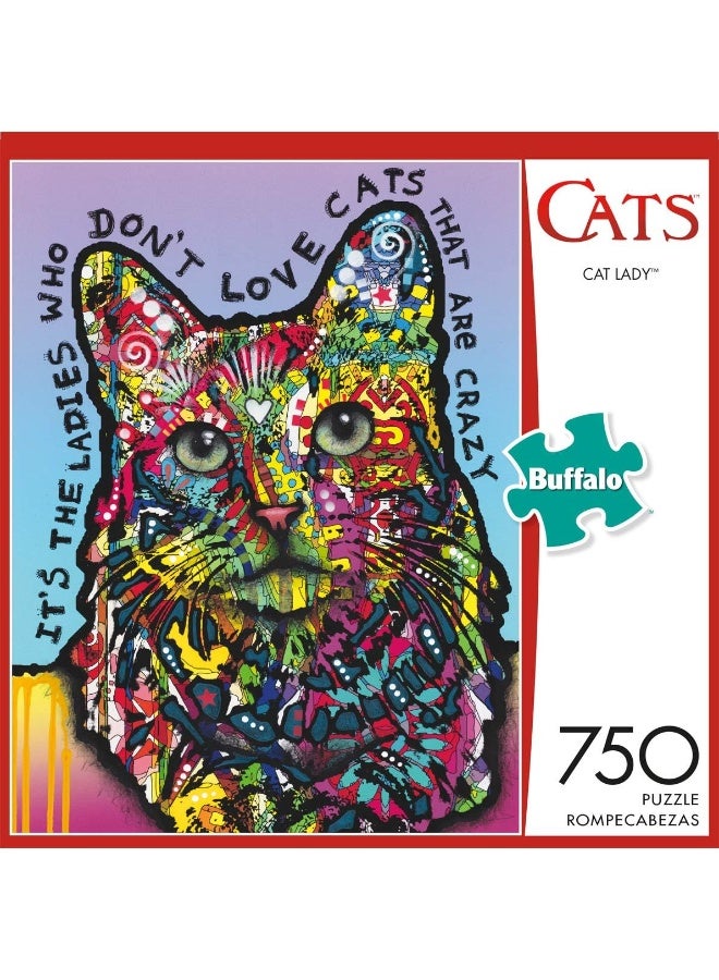 Buffalo Games - Cat Lady - 750 Piece Jigsaw Puzzle