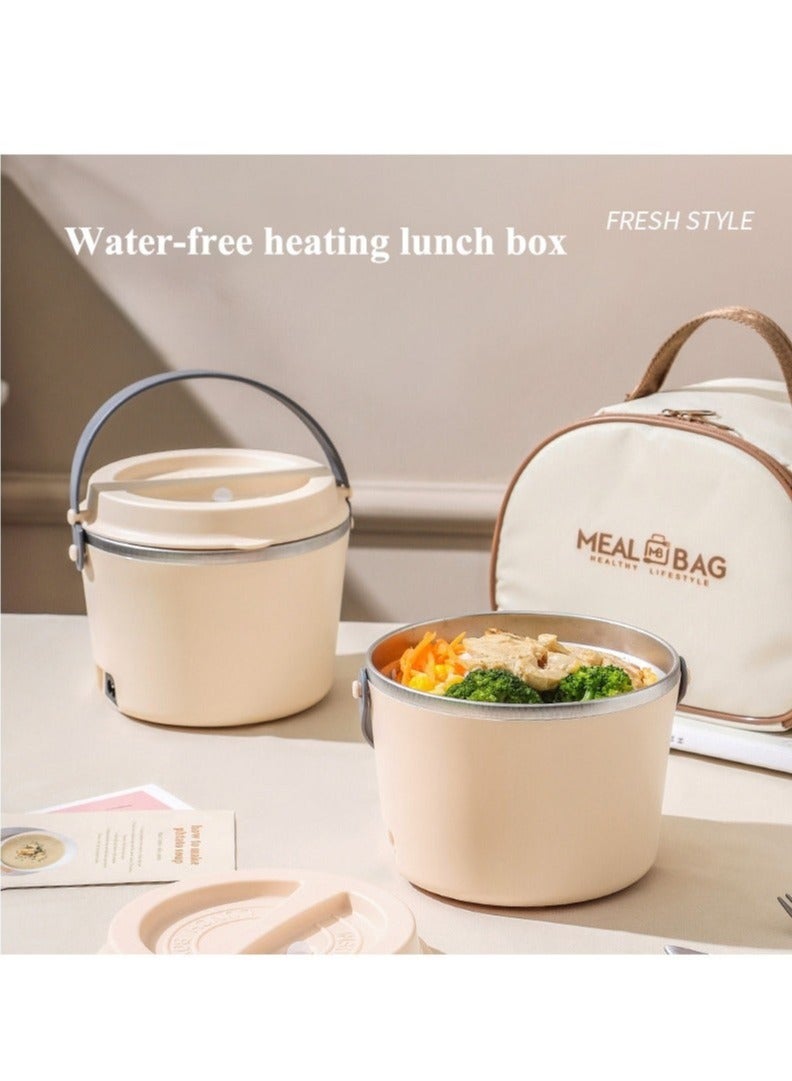 Single Layer Portable Multi-functional Electric Heating Cooking Insulation Lunch Box Rice Cooker for School Work Home