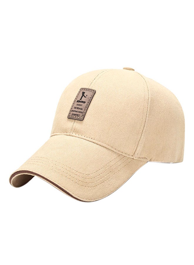 Baseball Snapback Cap Beige