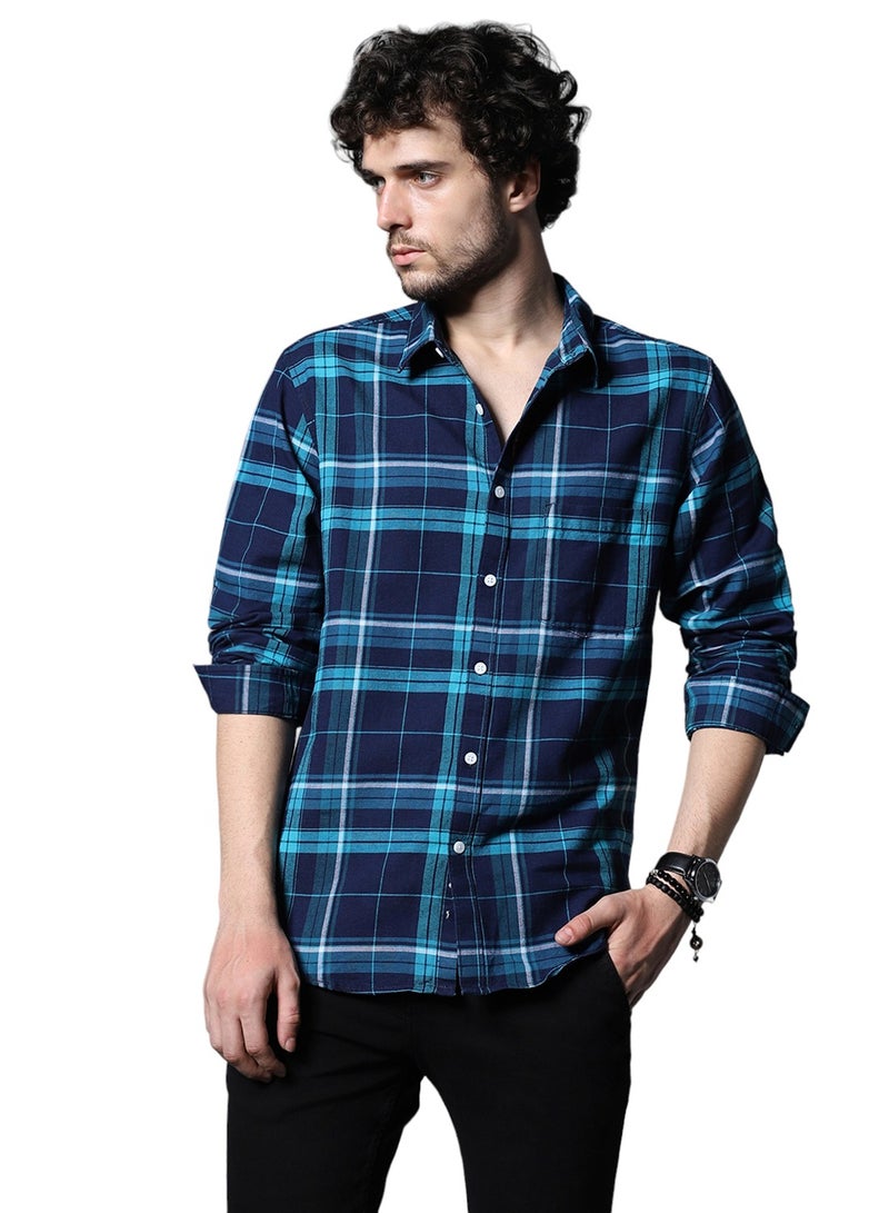 Men Blue Shirts