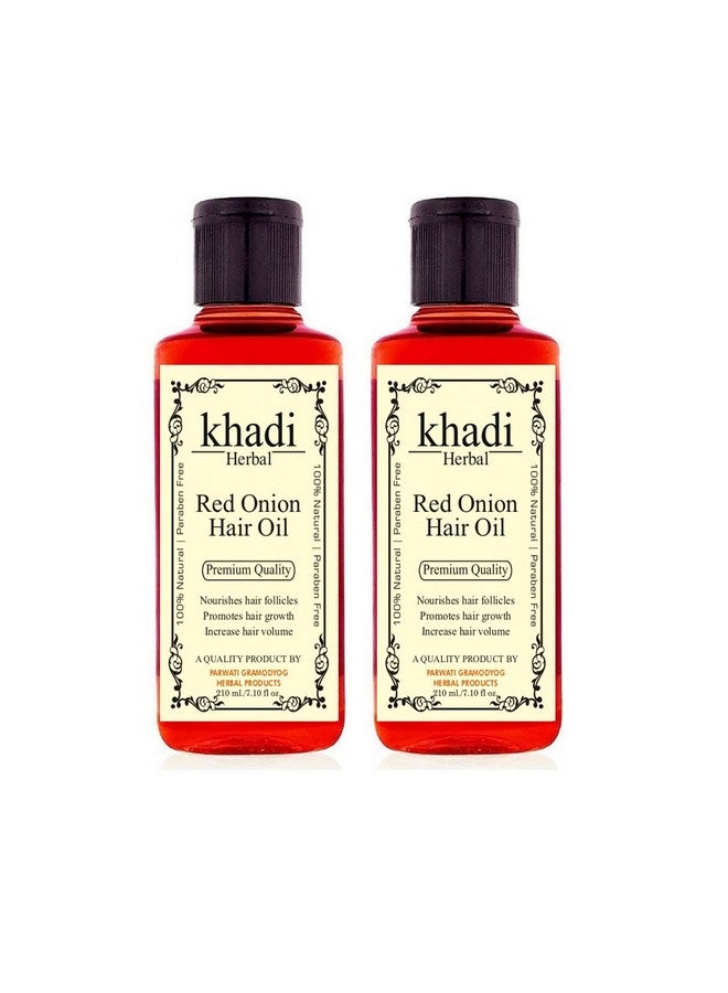Herbigiri Herbal Red Onion Hair Oil For Fresh Strong And Shining Hair Hair Fall Control Hair Strengthening Paraben Free Natural (420 Ml)