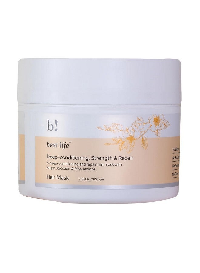 Deepconditioning Strength And Repair Hair Mask With Argan Oil Shea Butter & 9 More Botanicals For Achieving Stronger Healthier And More Radiant Hair(300Ml)