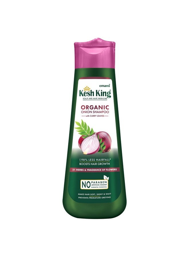 Organic Onion Shampoo With Curry Leaves Reduces Hair Fall Upto 98%Boosts Hair Growth&Keeps Hair Smooth Upto 48Hrsrepairs Dry&Damaged Hairmakes Hair Silky&Bouncy 300Ml347 Grams