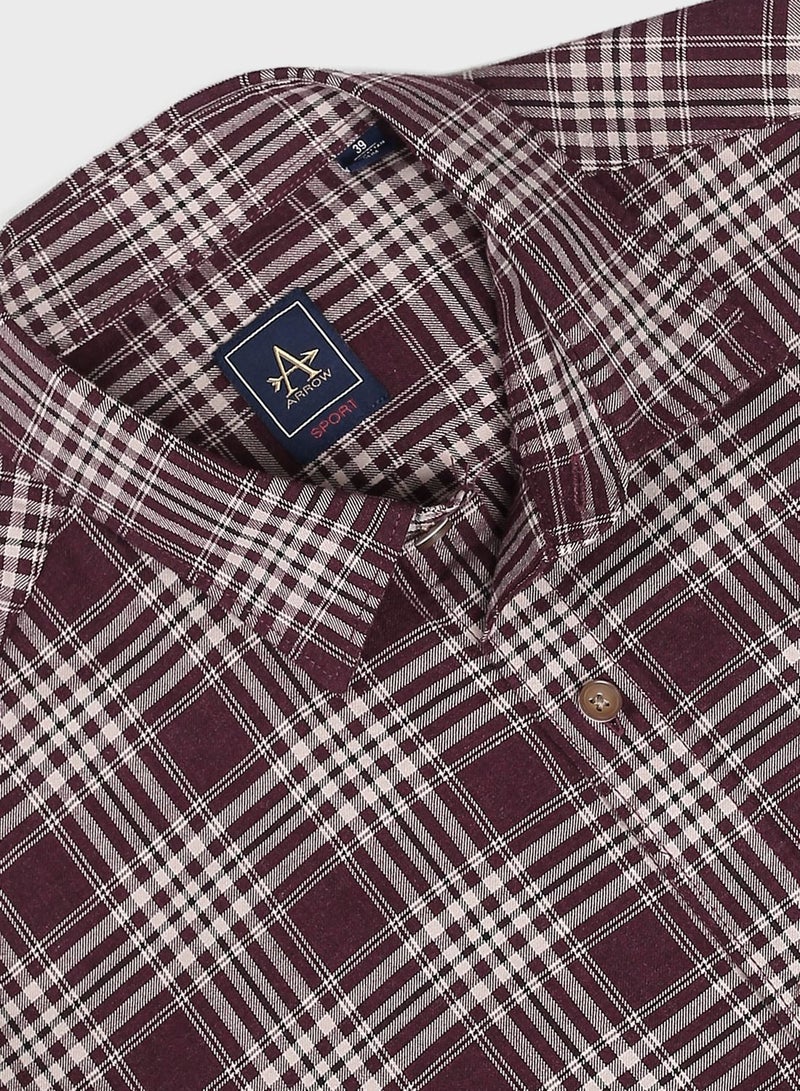 Checked Regular Fit Shirt