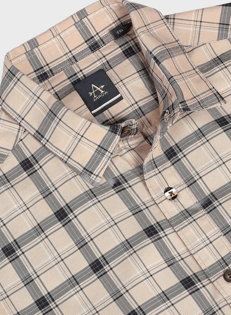 Checked Regular Fit Shirt