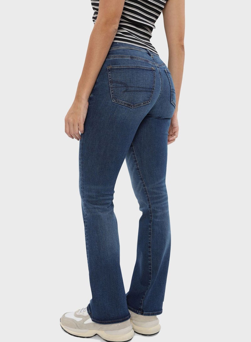 High Waist Stright Jeans