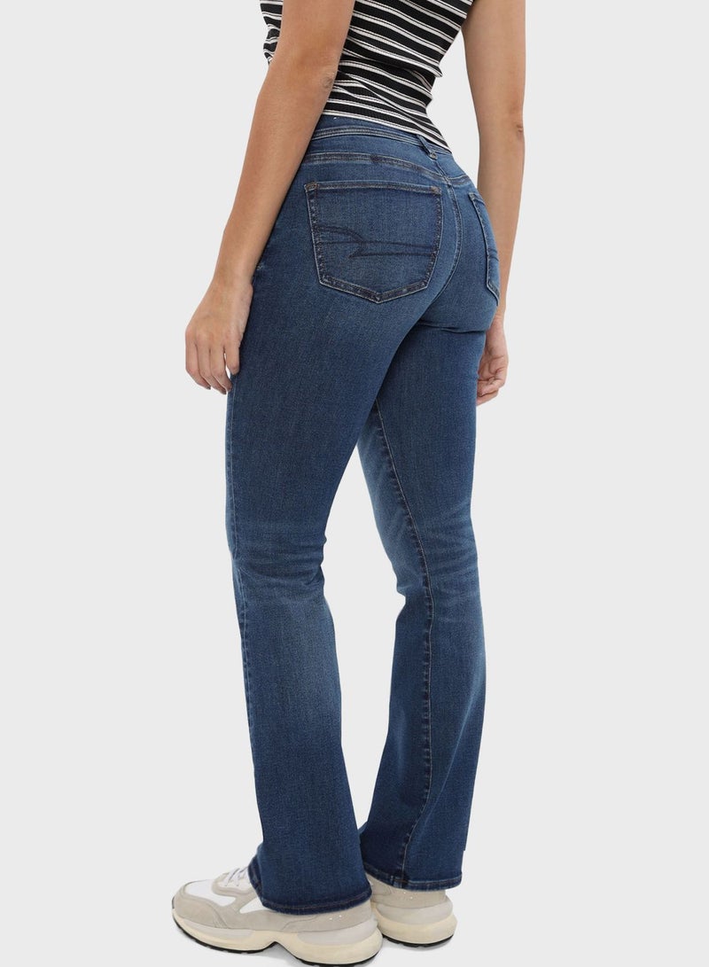 High Waist Stright Jeans