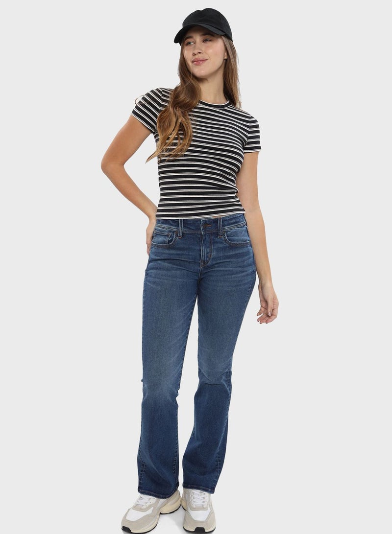 High Waist Stright Jeans