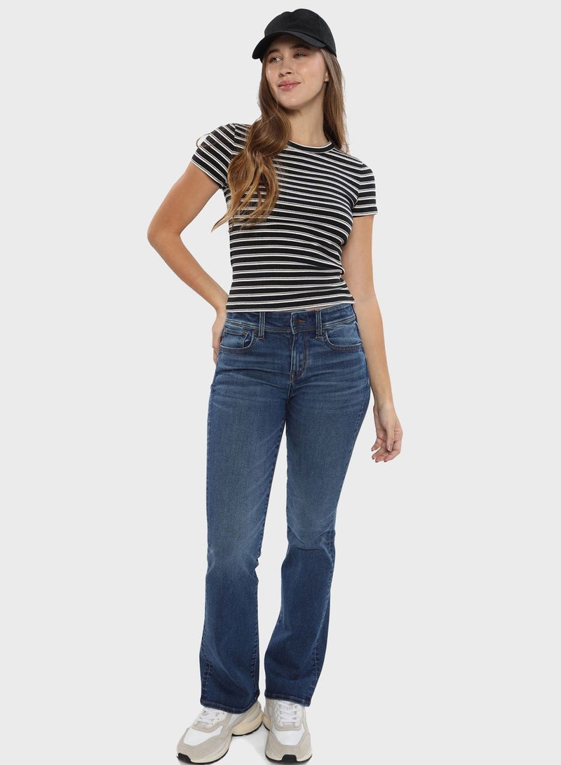 High Waist Stright Jeans