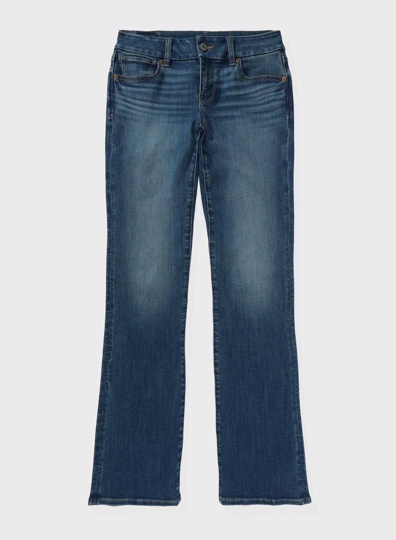 Low Rise Bootcut Jeans