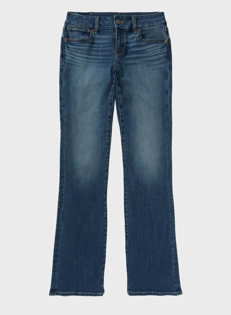 Low Rise Bootcut Jeans