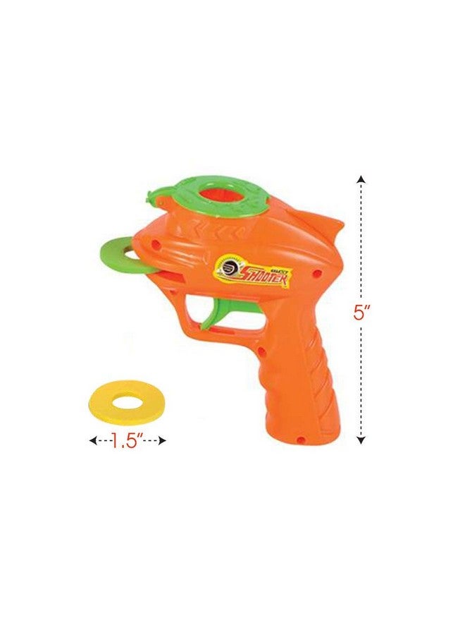 Foam Disc Launcher Set Of 2 Disk Shooter Toy Guns With 1 Gun And 5 Flying Disks Each Outdoor Games And Activities For Summer Backyard And Picnic Fun Best Gift Idea
