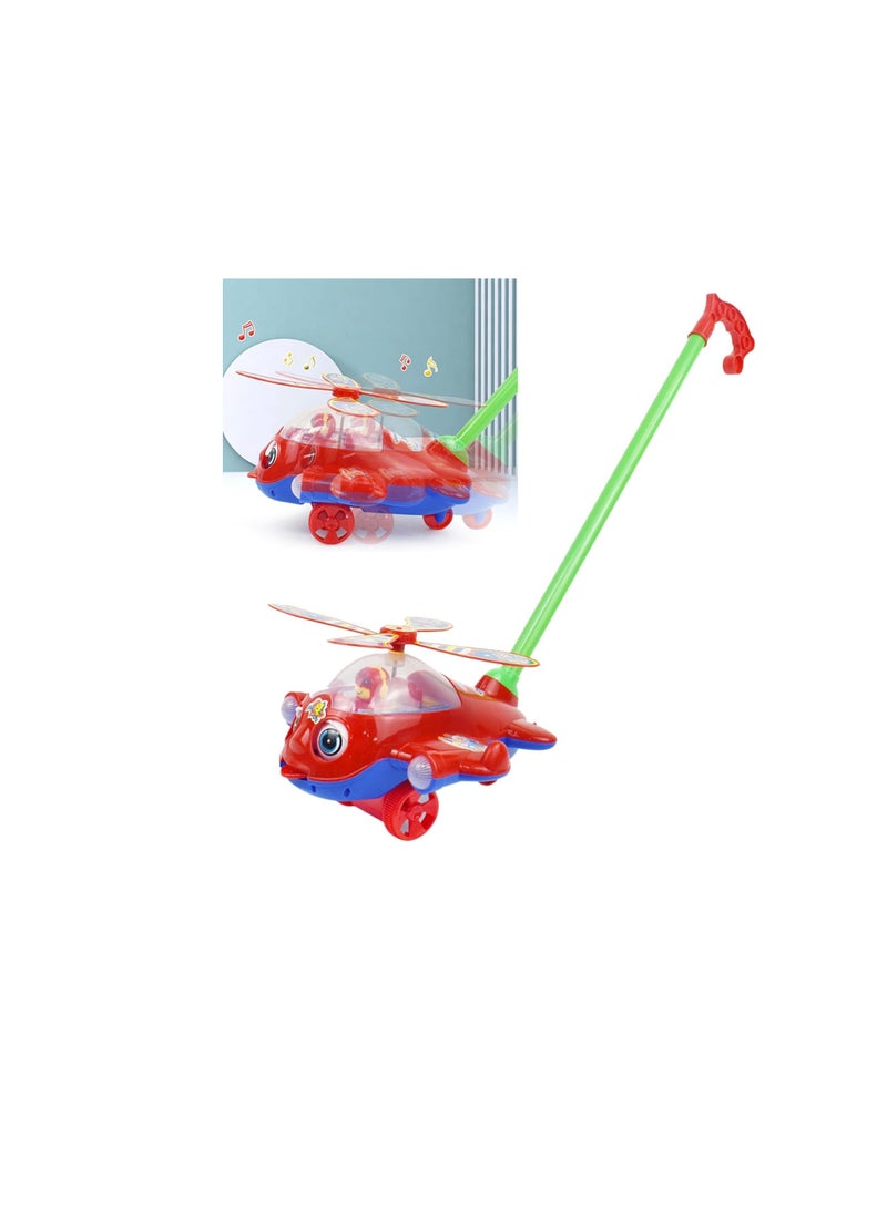 Educational Hand Push Airplane Car Toy for Kids