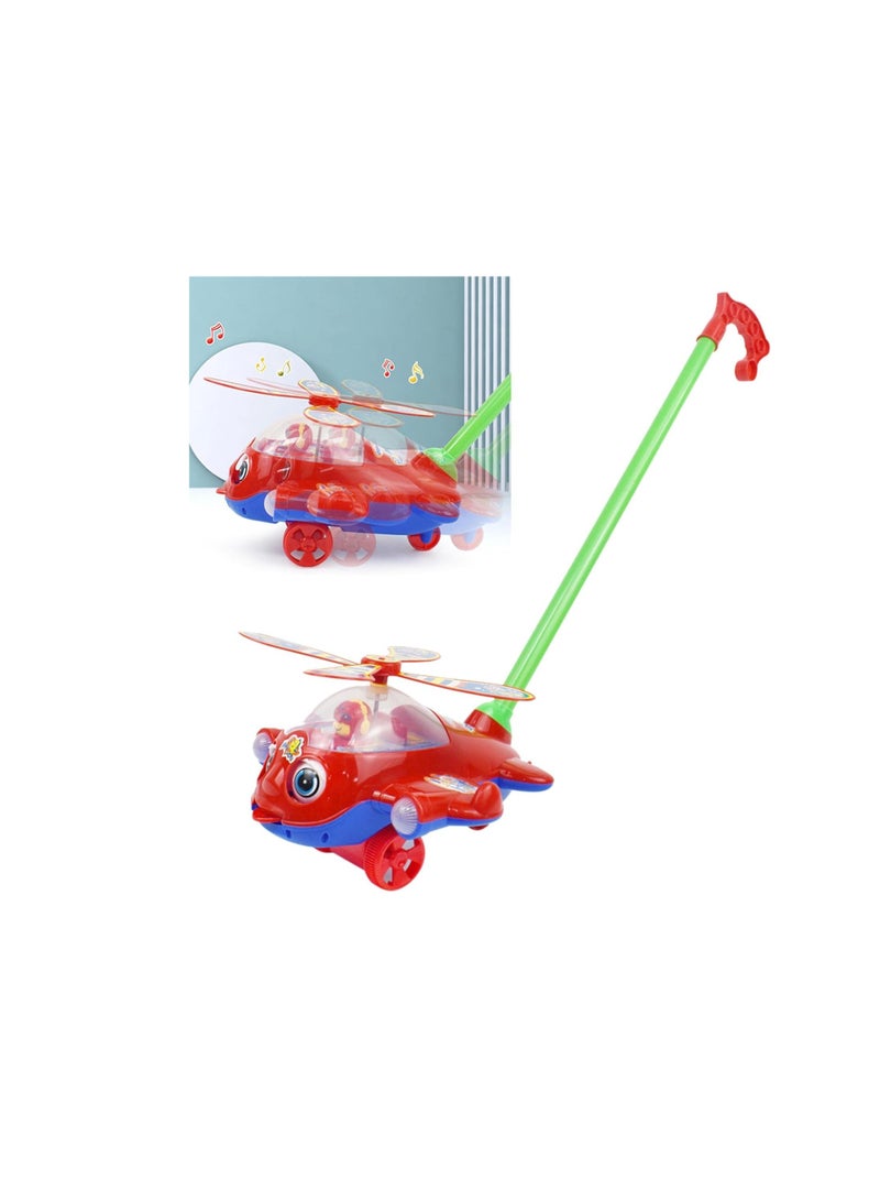 Educational Hand Push Airplane Car Toy for Kids